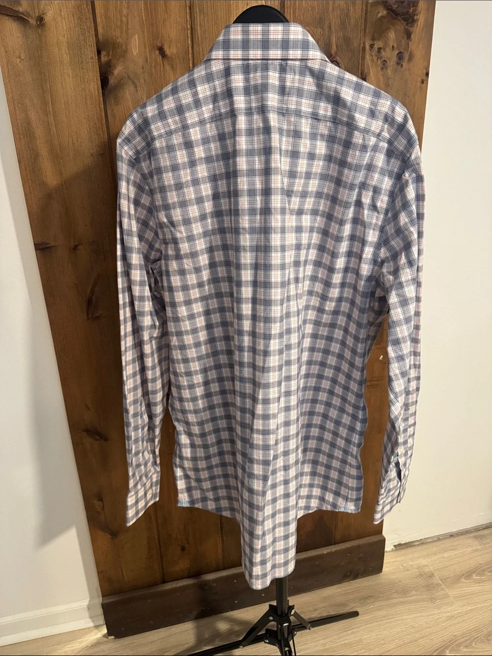 Banana Republic Blue and White Plaid Shirt